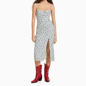 NWOT Bershka Floral Midi Dress Sz S